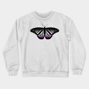 Asexual Pride Butterfly Crewneck Sweatshirt